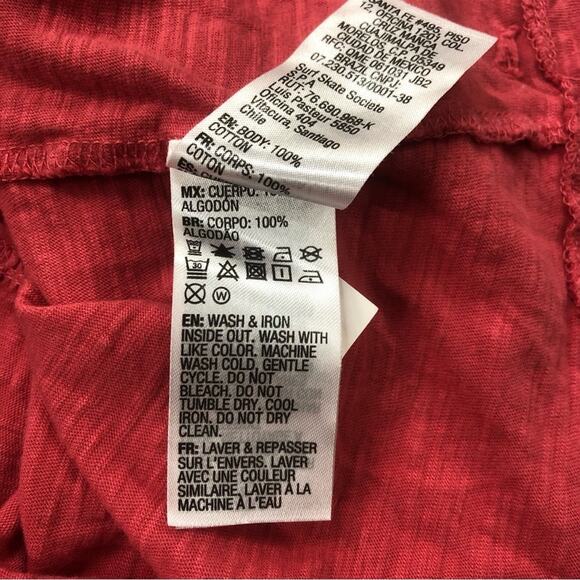 Roxy Babydoll Top Women’s Y2K Peplum Hem Spaghetti Strap Tank Small Pink Spring - Picture 8 of 9